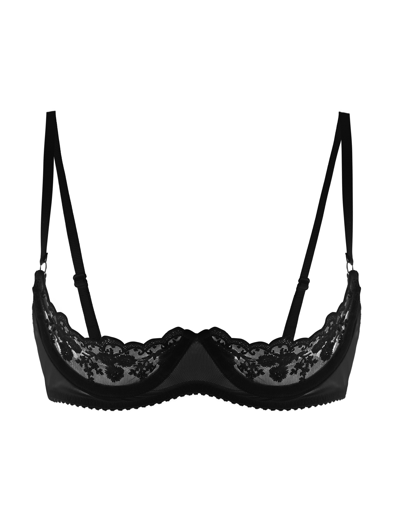 Lingerie - حمالة صدر نسائية مثيرة بتصميم مفتوح،