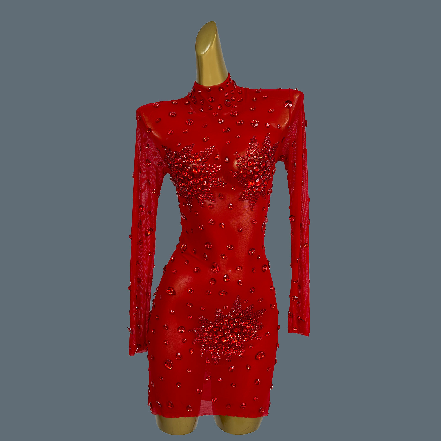 فستان صغير من Gibin-See من خلا - مراجعة Sparkly Rhinestone Club Party Dress وسعره
