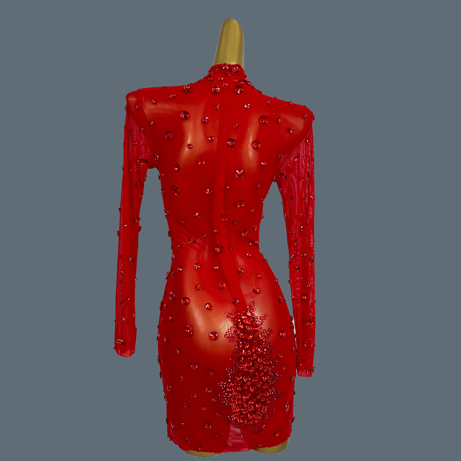فستان صغير من Gibin-See من خلا - مراجعة Sparkly Rhinestone Club Party Dress وسعره