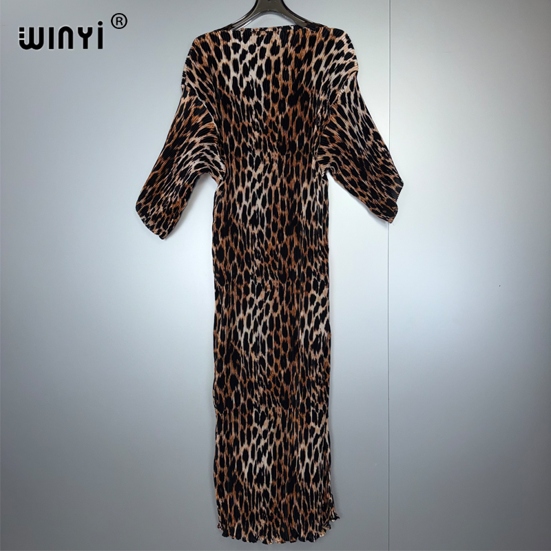 فستان ويني الصيفي المطوي المرن - مراجعة Boho Summer Beach Maxi Dress وسعره