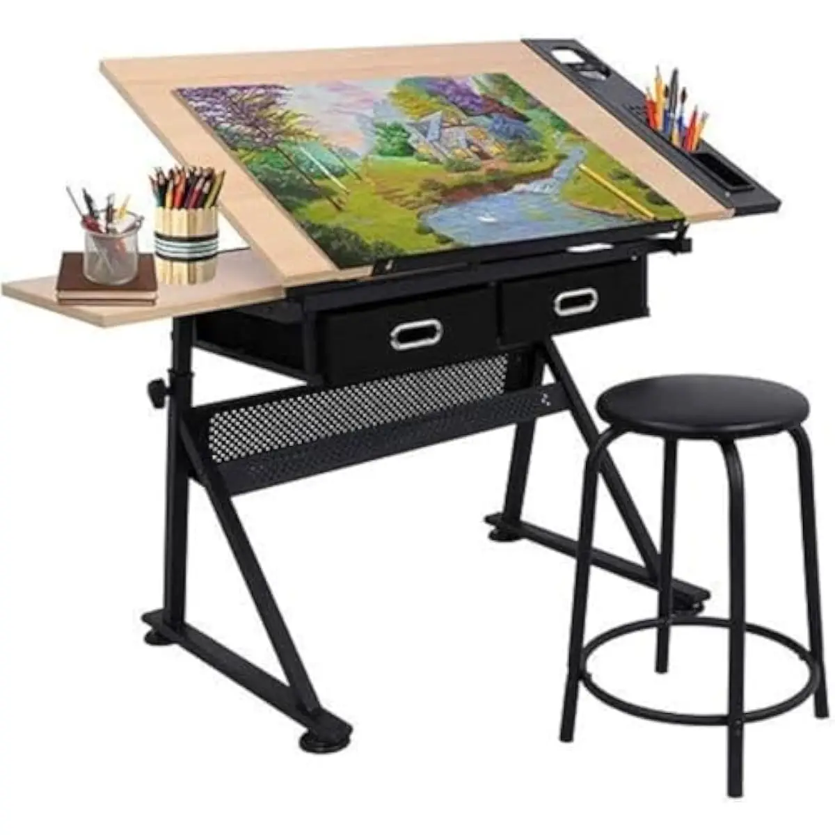طاولة رسم قابلة للتعديل مع سطح - مراجعة Tops وسعره
