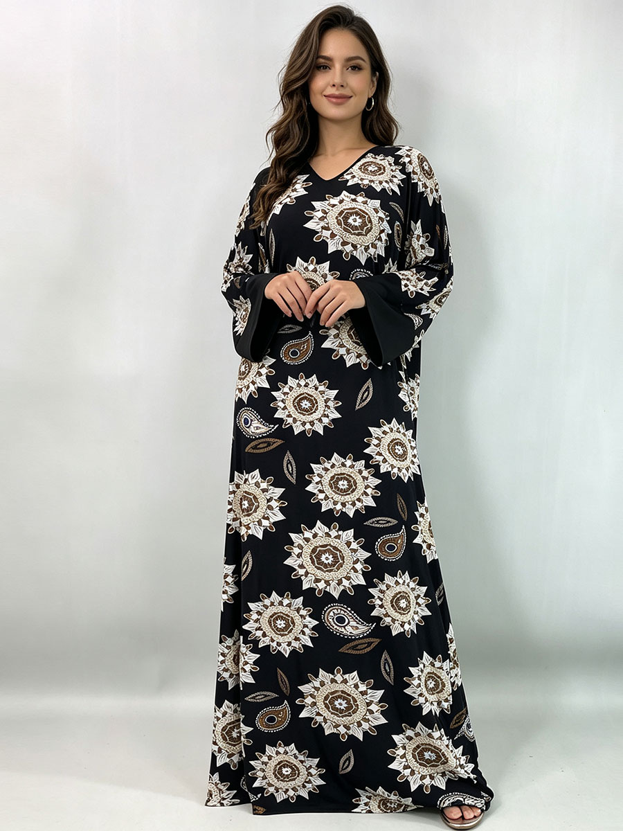 فستان ماكسي طويل بمقاسات كبيرة - مراجعة Boho Summer Beach Maxi Dress وسعره