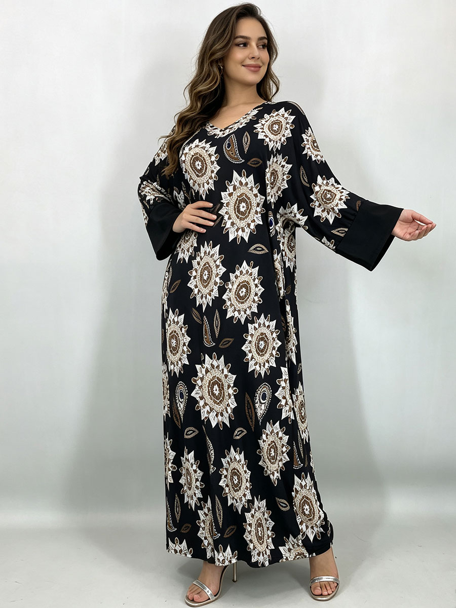 فستان ماكسي طويل بمقاسات كبيرة - مراجعة Boho Summer Beach Maxi Dress وسعره