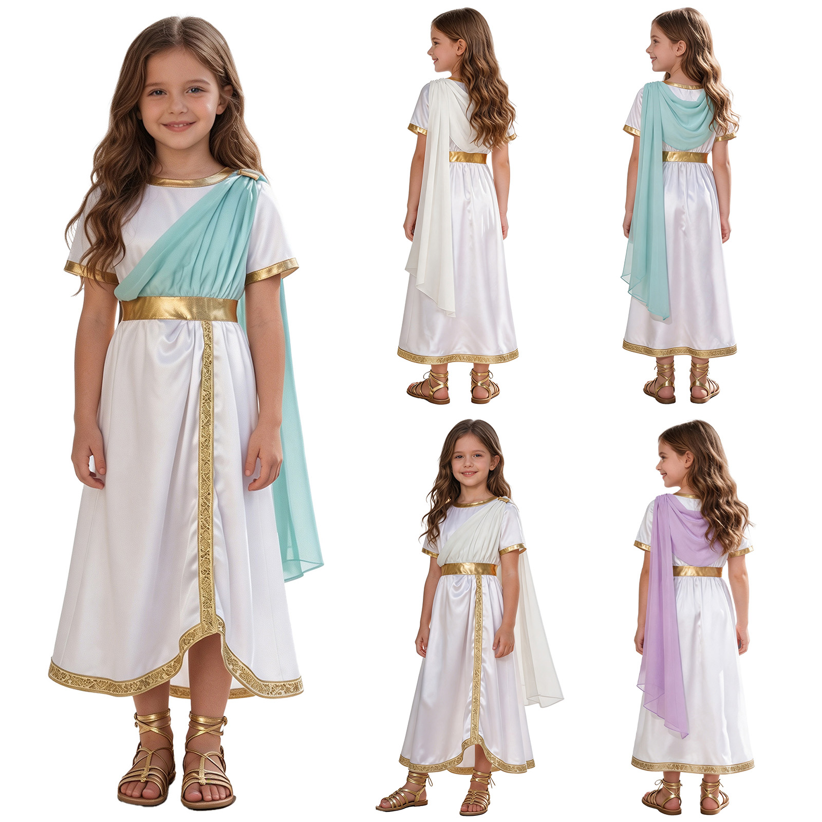 فستان أميرة يونانية قديمة للبن - مراجعة Dresses وسعره