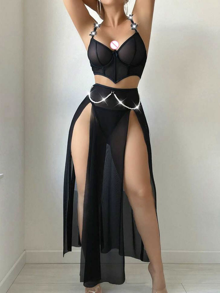 فستان ضيق شفاف مثير للنساء، مل - مراجعة Sexy Mesh Sheer Bodycon Dress وسعره