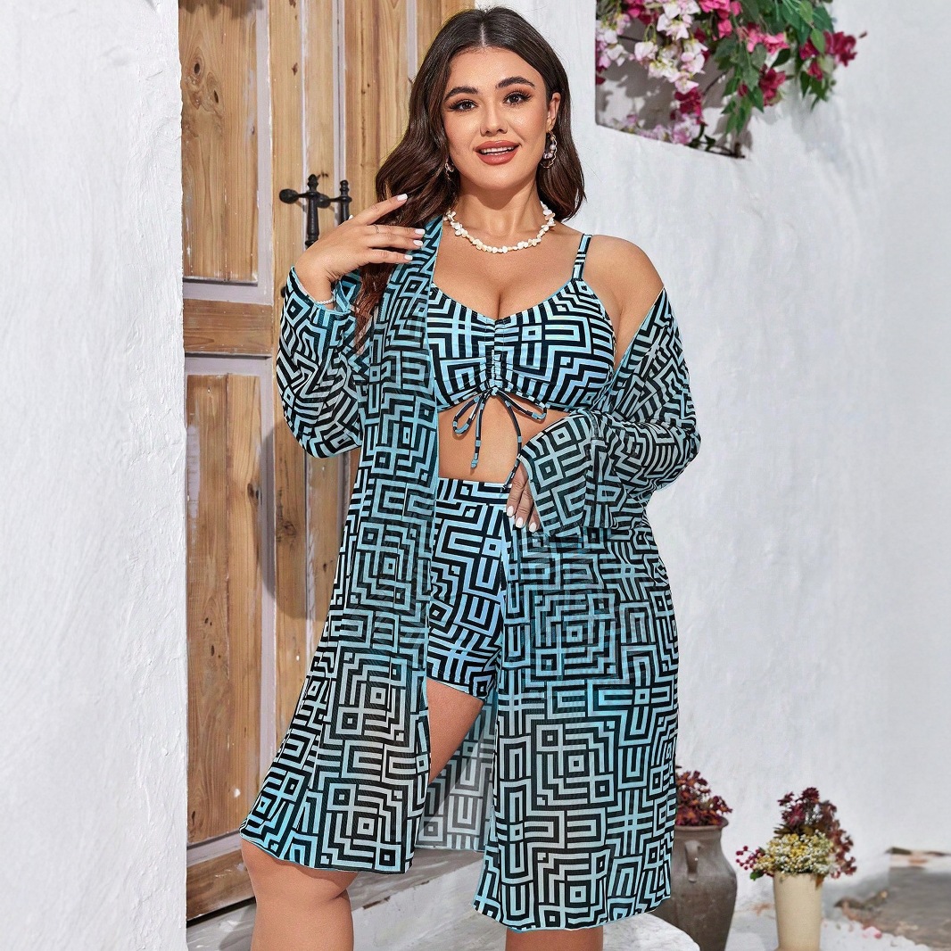 بدلة سباحة من 3 قطع بمقاسات كب - مراجعة Tops وسعره