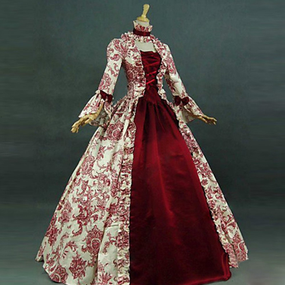 فستان ريترو مطبوع بأكمام طويلة - مراجعة Dresses وسعره